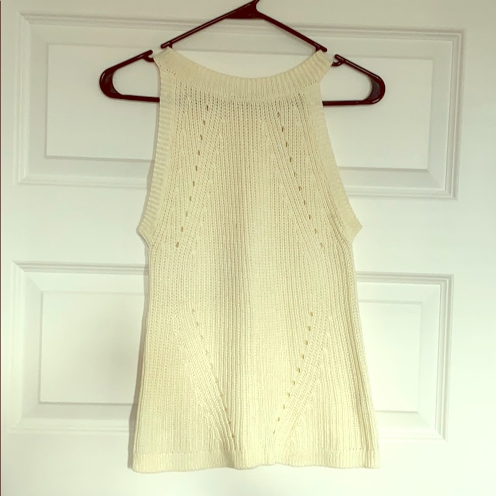 Cream knit top